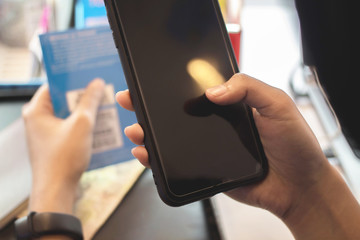 Registration employees are putting nano SIM cards in the store for customers to buy.