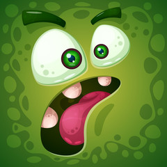 Funny, cute crazy pumpkin character. Halloween illustration. For printing on T-shirts.