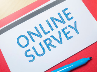 Online Survey, Motivational Business Internet Marketing Words Quotes Concept