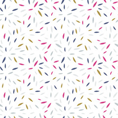 Vector organic seamless abstract background, freehand doodles pattern.
