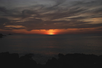 Sunset Slideshow Phuket Thai, brown tone Tropical zone