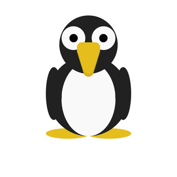 Bird Penguin Cute Animal Cartoon Character For Kids