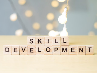 Skill Development, Business Words Quotes Concept