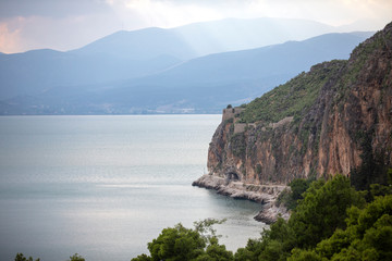 Nafplio city in Greece. View to old city of Nafplio, Peloponnese, Greece -Immagine