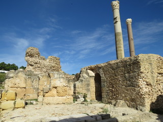 Carthago ruins of capital city of the ancient Carthaginian civilization. UNESCO World Heritage Site.