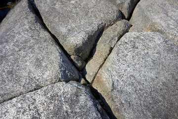 cracked bedrock, Finland