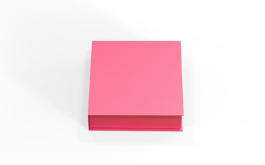 Blank gift boxes on isolated white background, 3d illustration