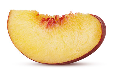 Peach fruit slice