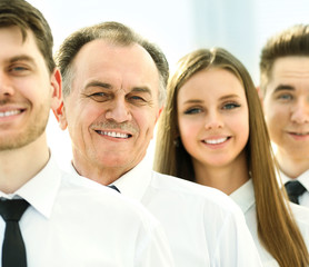 successful business team on a background of bright, modern office