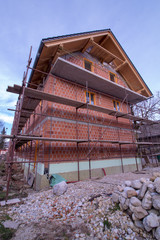 house building almost complete