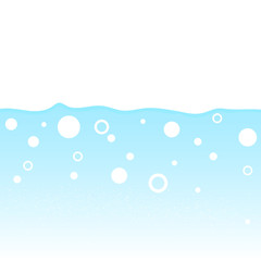 Drinking water fresh with bubbles abstract background vector illustration, liquid concept