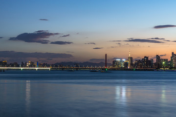 Fototapeta na wymiar panoramic city skyline