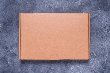 Empty new brown cardboard box