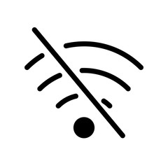 No signal vector icon