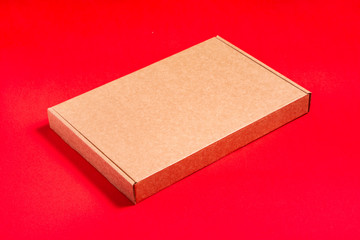 Empty new brown cardboard box