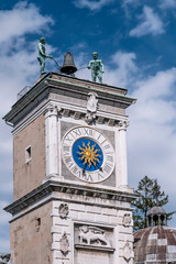 Detail of the Clock Tower of Udine, Friuli Venezia Giulia, Italy