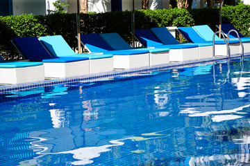 Resort hotel swimming pool 