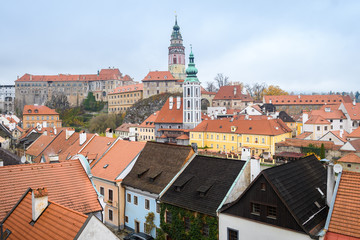 Obraz premium medieval town of cesky krumlov, czech republic