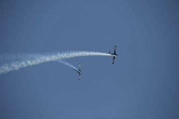 Aerobatics in an air show