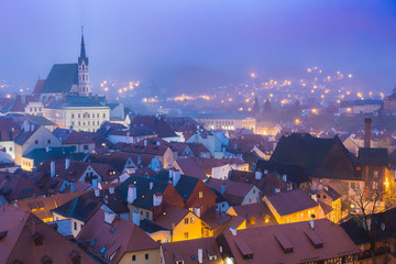 medieval town of cesky krumlov, czech republic