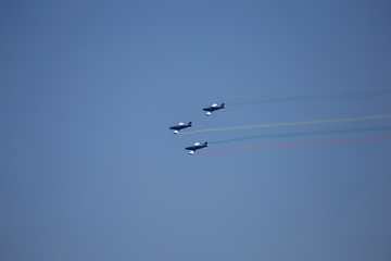 Aerobatics in an air show