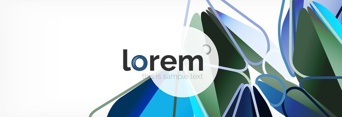 Modern geometric background. Poster template with polygonal elements