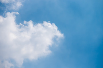 Beautiful clouds with blue sky background, Blue sky and white cloud, tiny clouds.