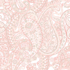 seamless paisley pattern. Colorful vector background