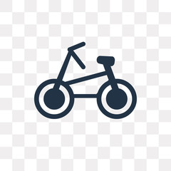 Bicycle vector icon isolated on transparent background, Bicycle  transparency concept can be used web and mobile