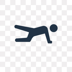 Stretching Leg Exercise vector icon isolated on transparent background, Stretching Leg Exercise  transparency concept can be used web and mobile