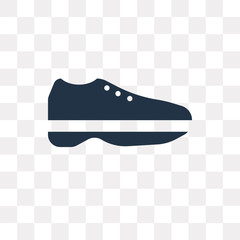 Sport Shoe vector icon isolated on transparent background, Sport Shoe  transparency concept can be used web and mobile