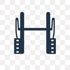 Weightlifting vector icon isolated on transparent background, Weightlifting  transparency concept can be used web and mobile