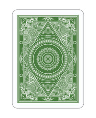 Playing cards in vintage style for poker. Original design, many small details, retro style	
