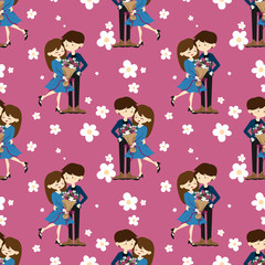 Valentine's Day seamless pattern.