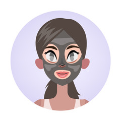Facial mask for a clean healthy skin