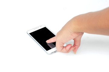 Expression in phone play,phone one,Woman hand.