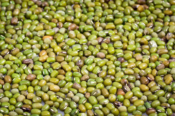 Image of mung bean. Background texture. Food.