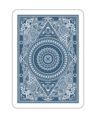 Playing cards in vintage style for poker. Original design, many small details, retro style
