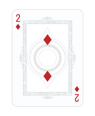Playing cards in vintage style for poker. Original design, many small details, retro style