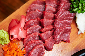 Fresh raw beef 