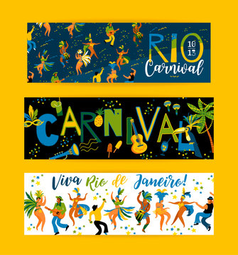 Brazil carnival. Vector templates for carnival concept and other users.