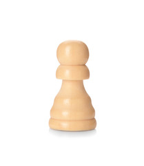 Chess piece on white background