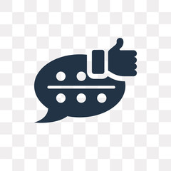 Chat vector icon isolated on transparent background, Chat  transparency concept can be used web and mobile