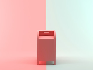 Abstract 3D Rendering Mailbox