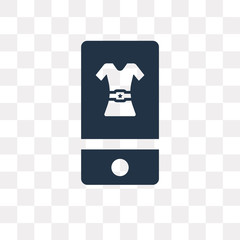 Smartphone vector icon isolated on transparent background, Smartphone  transparency concept can be used web and mobile