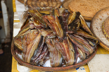  dried fish at the central market of Phnom Penh