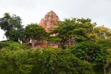 Fototapeta na wymiar Cham towers Ponagar, Vietnam, Nha Trang