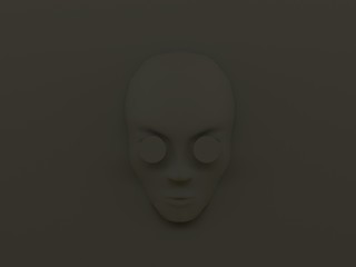 Abstract Creative Black Mask