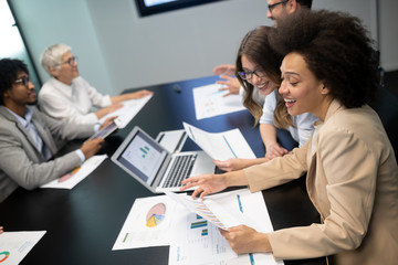 Business meeting and teamwork by business people