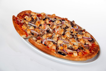 pizza isolated on white background